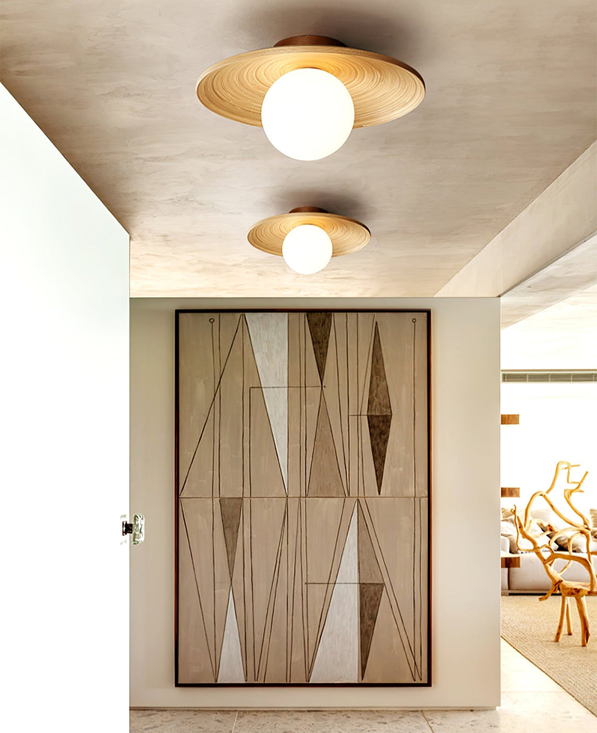 Soluna Wood Ceiling Light