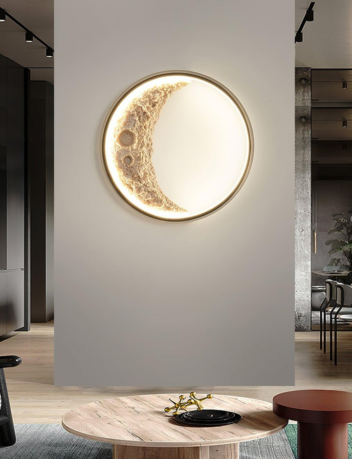 3D Moon Wall Light