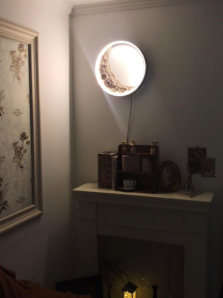 3D Moon Wall Light