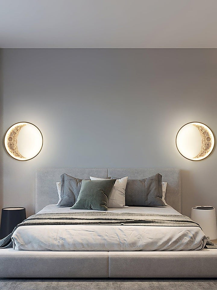 3D Moon Wall Light