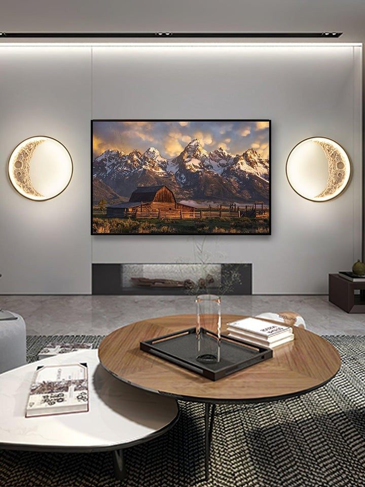 3D Moon Wall Light