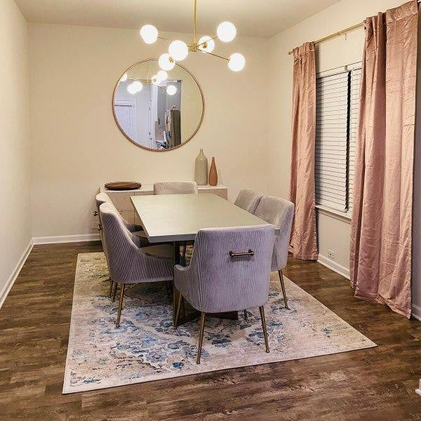 6-Light Staggered Glass Orb Chandelier