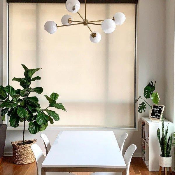 6-Light Staggered Glass Orb Chandelier