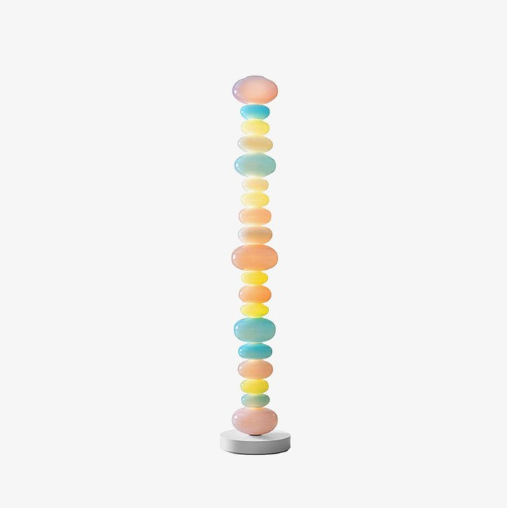Colorful Marble & Glass LED Floor Lamp