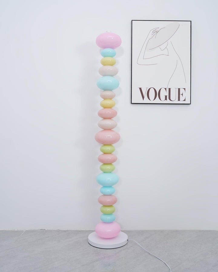 Colorful Marble & Glass LED Floor Lamp