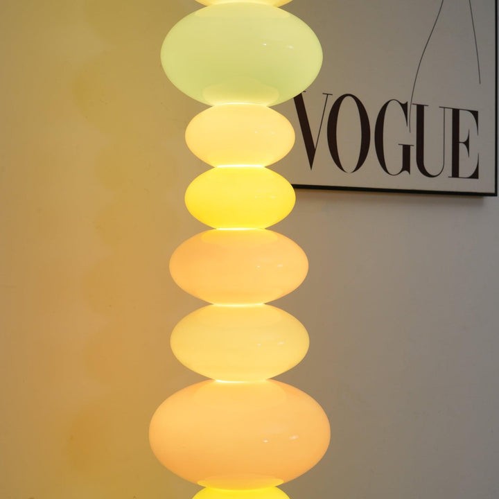 Colorful Marble & Glass LED Floor Lamp