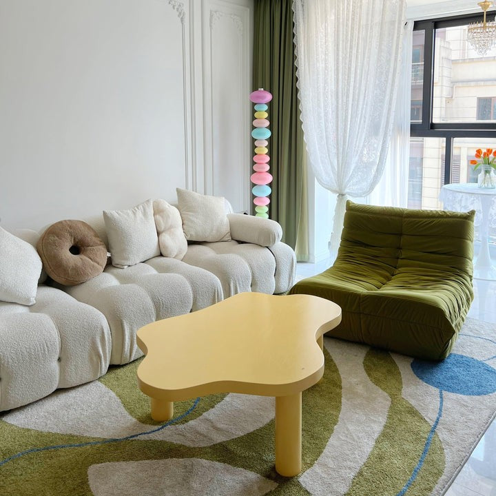 Colorful Marble & Glass LED Floor Lamp