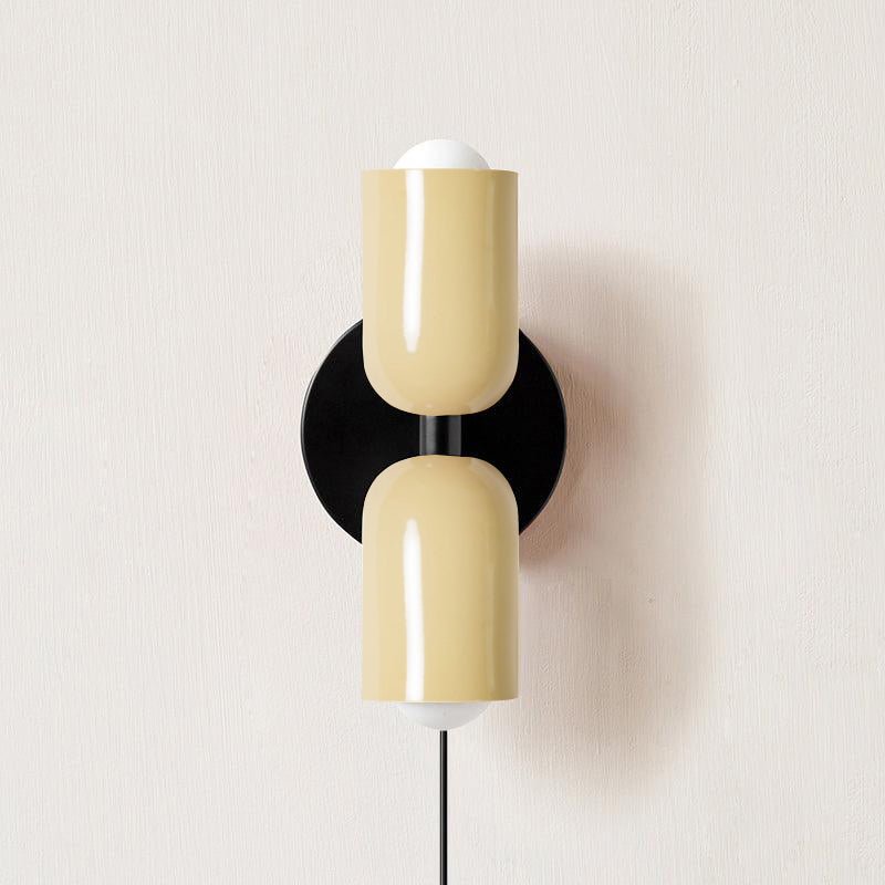 Couleur Double Plug In Wall Lamp