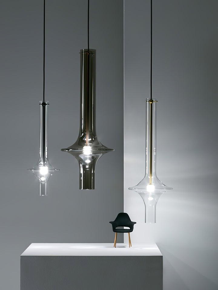 Adjustable Borosilicate Glass LED Suspension Lamp
