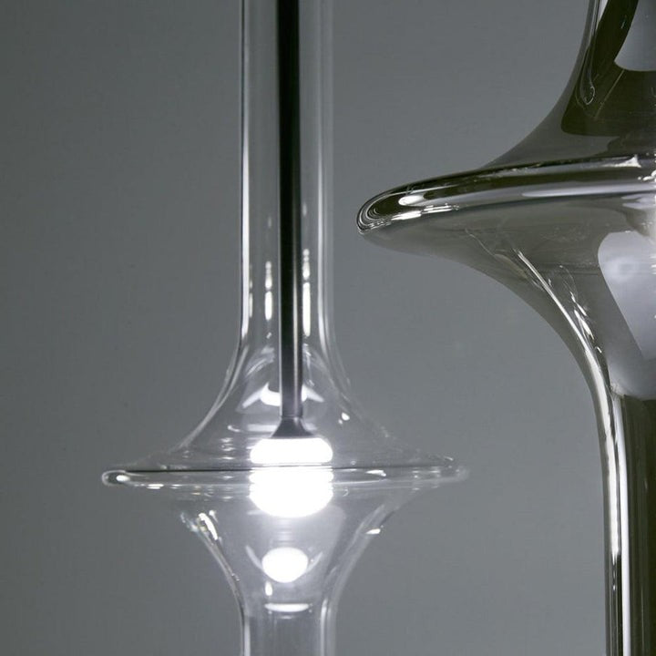 Adjustable Borosilicate Glass LED Suspension Lamp