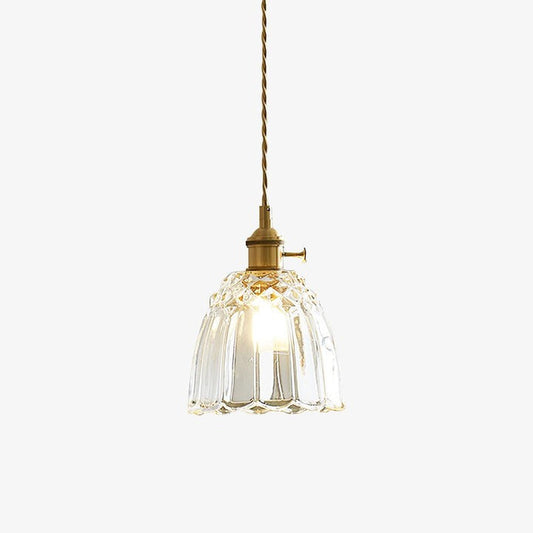 Adjustable Clear Glass Farmhouse Pendant Light