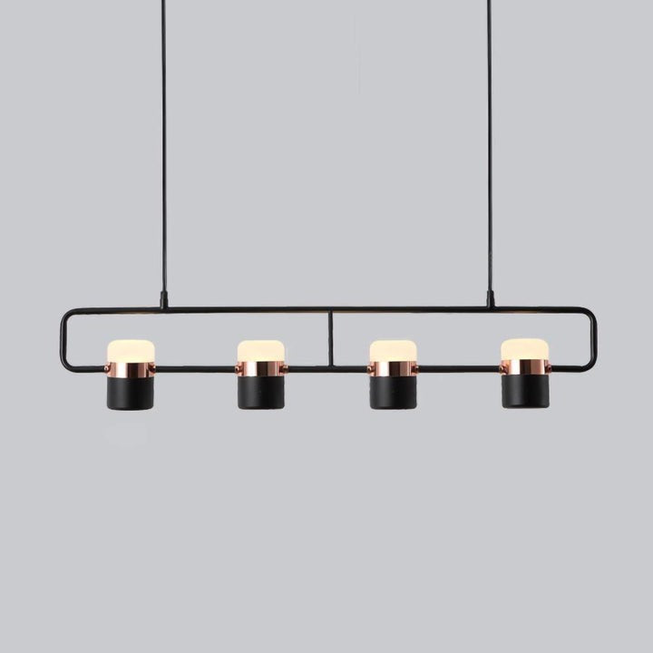 Adjustable Frosted Glass Pendant Ceiling Light