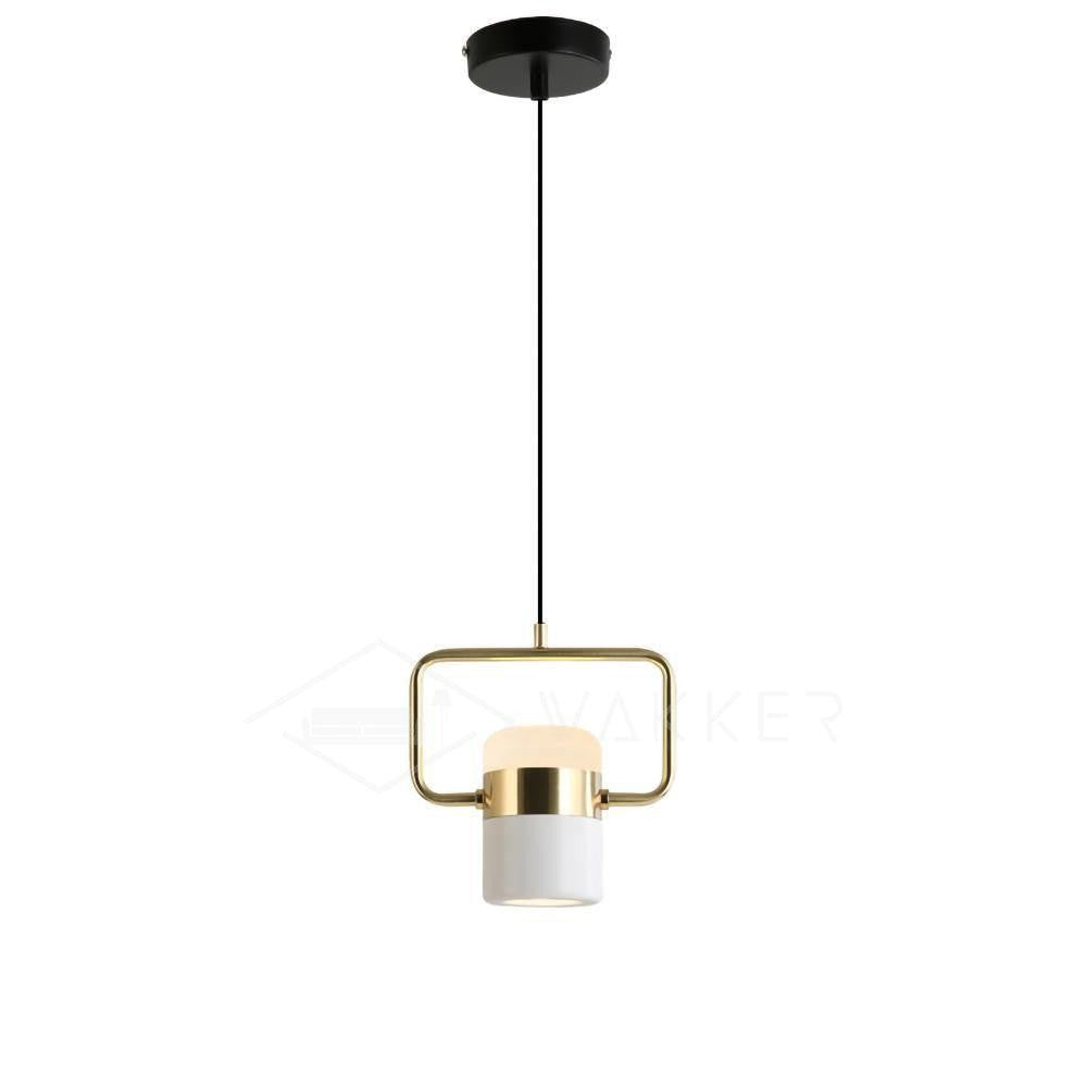 Adjustable Frosted Glass Pendant Ceiling Light