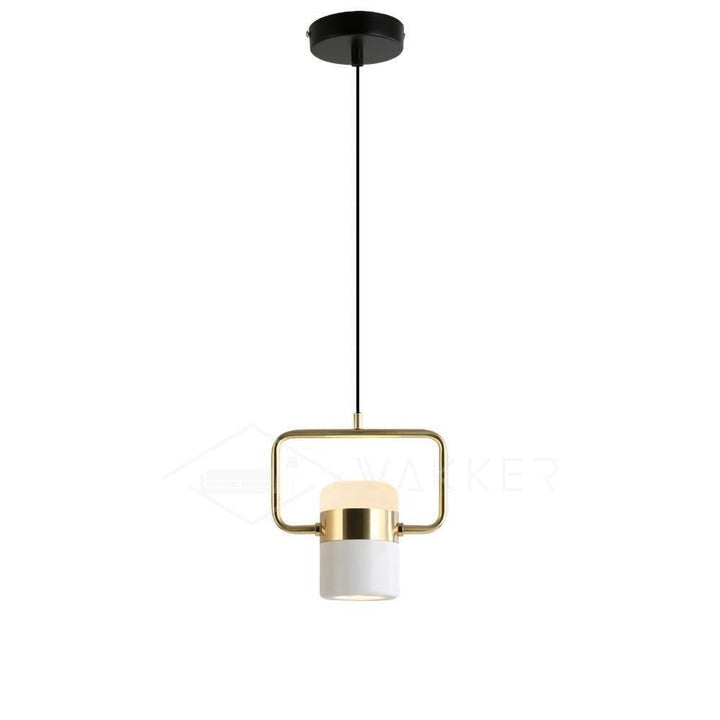 Adjustable Frosted Glass Pendant Ceiling Light