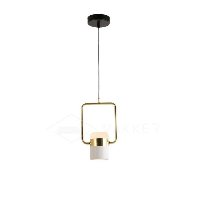 Adjustable Frosted Glass Pendant Ceiling Light