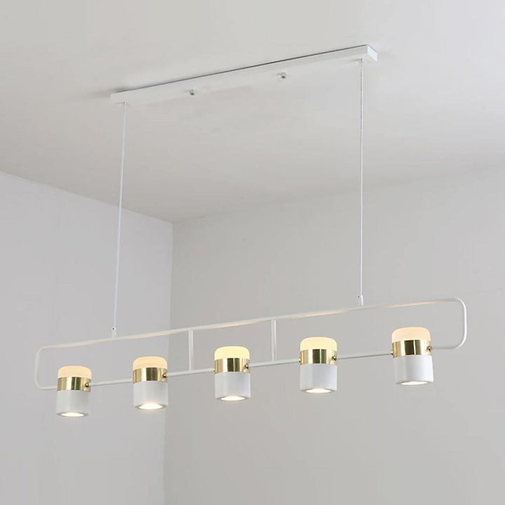 Adjustable Frosted Glass Pendant Ceiling Light