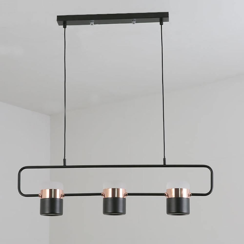 Adjustable Frosted Glass Pendant Ceiling Light