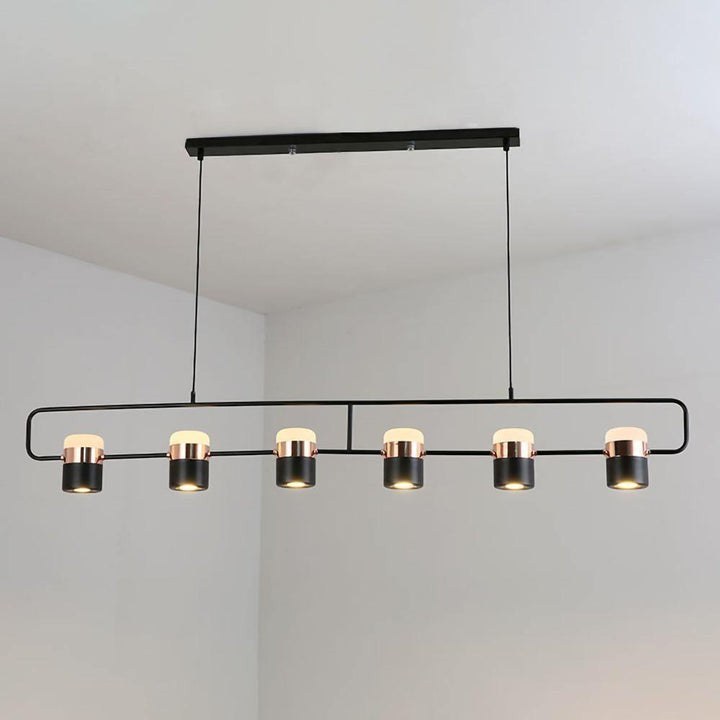 Adjustable Frosted Glass Pendant Ceiling Light