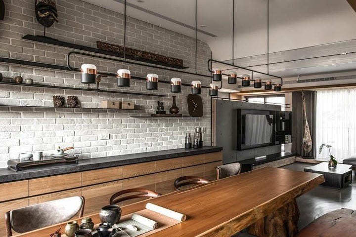 Adjustable Frosted Glass Pendant Ceiling Light