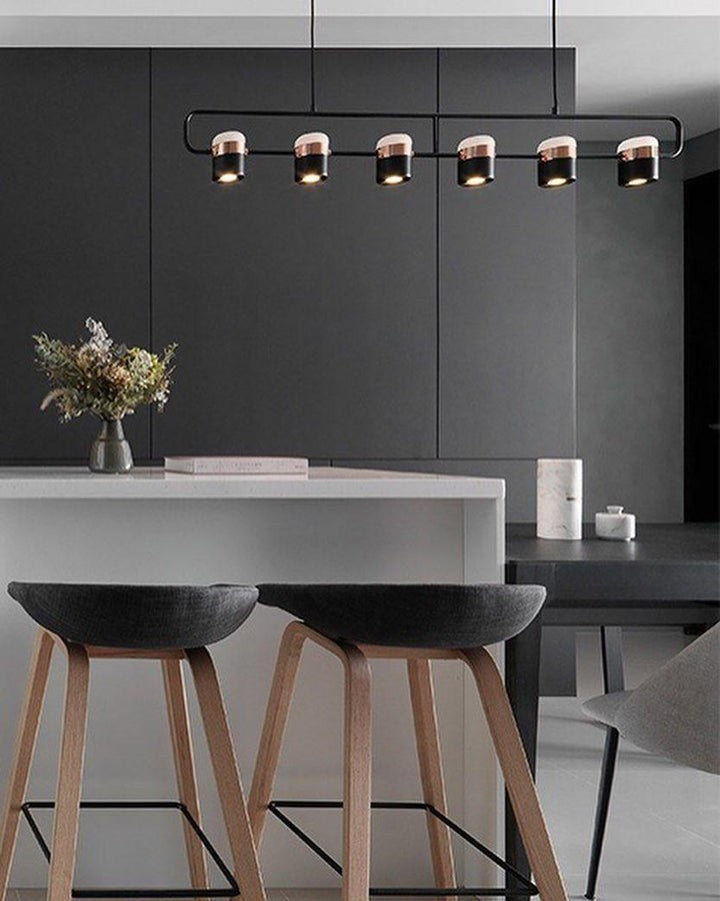 Adjustable Frosted Glass Pendant Ceiling Light