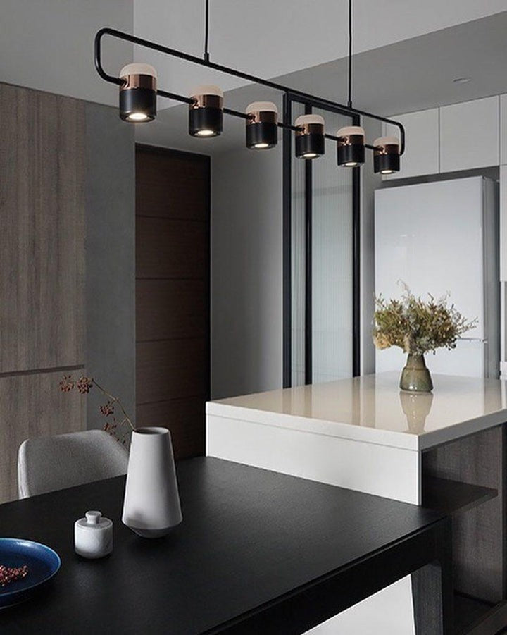 Adjustable Frosted Glass Pendant Ceiling Light