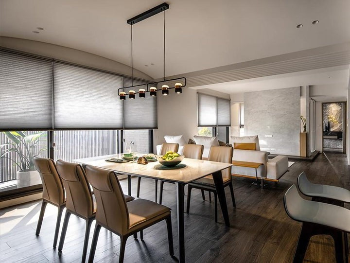 Adjustable Frosted Glass Pendant Ceiling Light