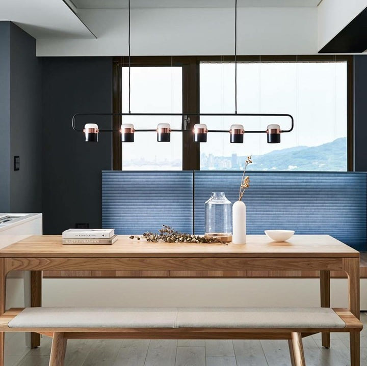 Adjustable Frosted Glass Pendant Ceiling Light