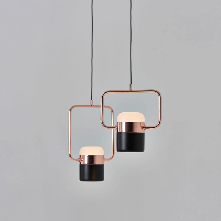 Adjustable Frosted Glass Pendant Ceiling Light