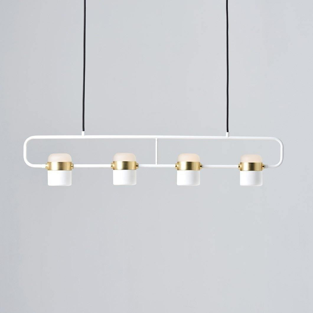 Adjustable Frosted Glass Pendant Ceiling Light