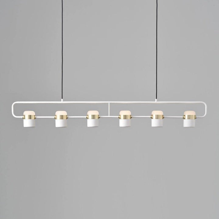Adjustable Frosted Glass Pendant Ceiling Light