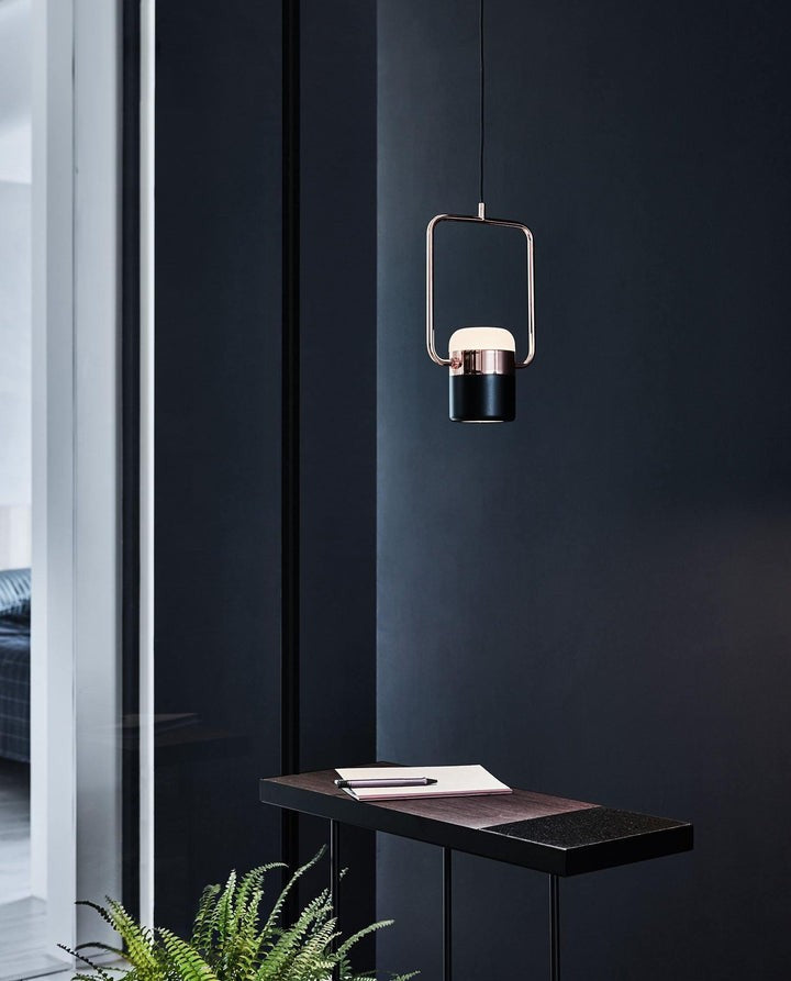 Adjustable Frosted Glass Pendant Ceiling Light