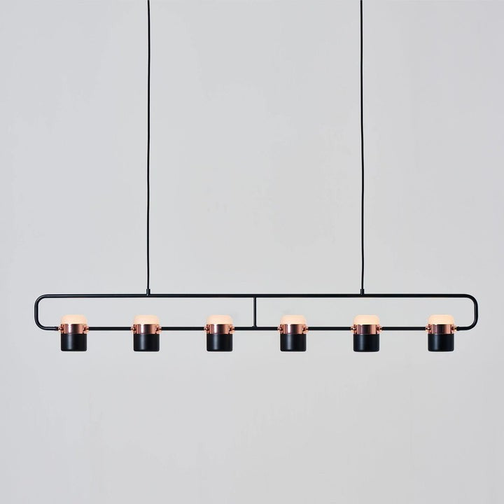 Adjustable Frosted Glass Pendant Ceiling Light