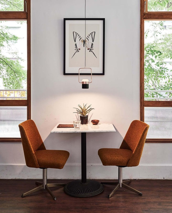 Adjustable Frosted Glass Pendant Ceiling Light