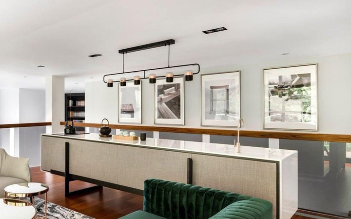 Adjustable Frosted Glass Pendant Ceiling Light