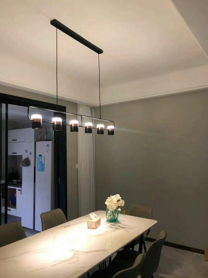 Adjustable Frosted Glass Pendant Ceiling Light