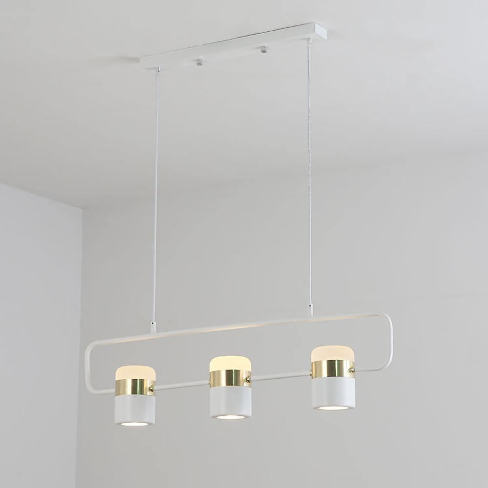 Adjustable Frosted Glass Pendant Ceiling Light