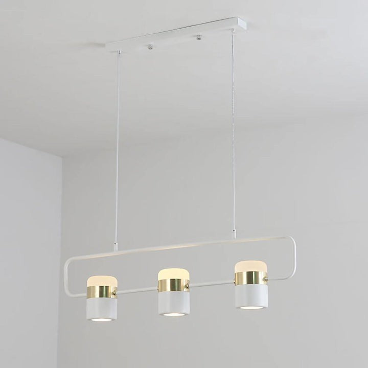 Adjustable Frosted Glass Pendant Ceiling Light