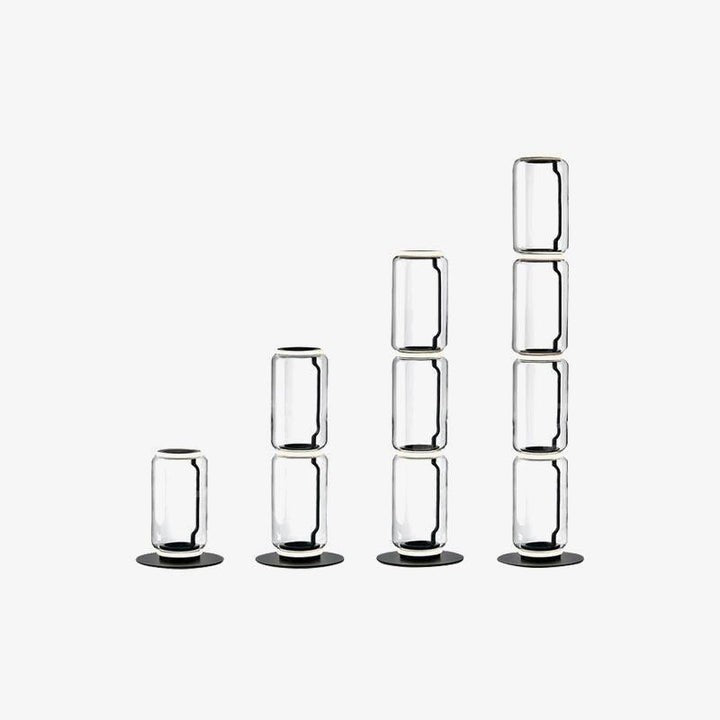 Adjustable Hand-Blown Glass LED Floor Lamp