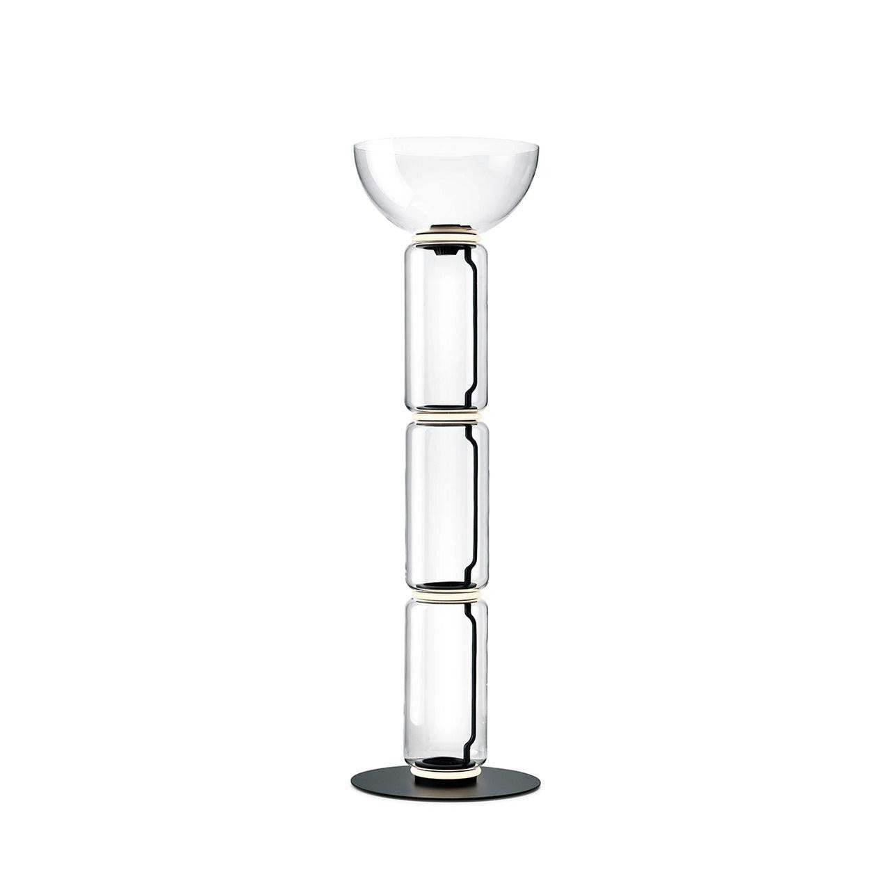 Adjustable Hand-Blown Glass LED Floor Lamp