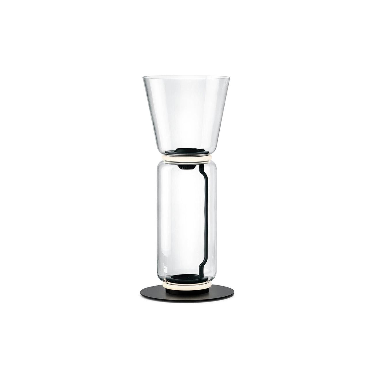 Adjustable Hand-Blown Glass LED Floor Lamp