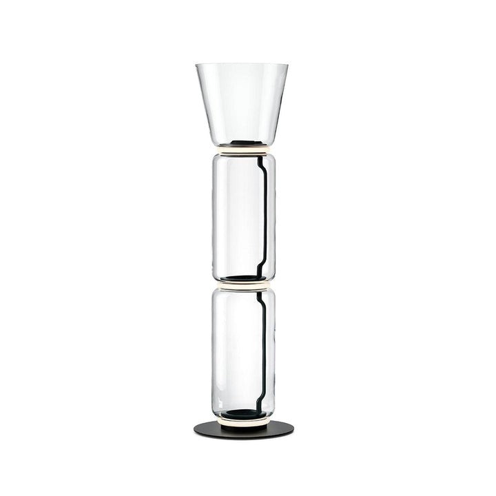 Adjustable Hand-Blown Glass LED Floor Lamp