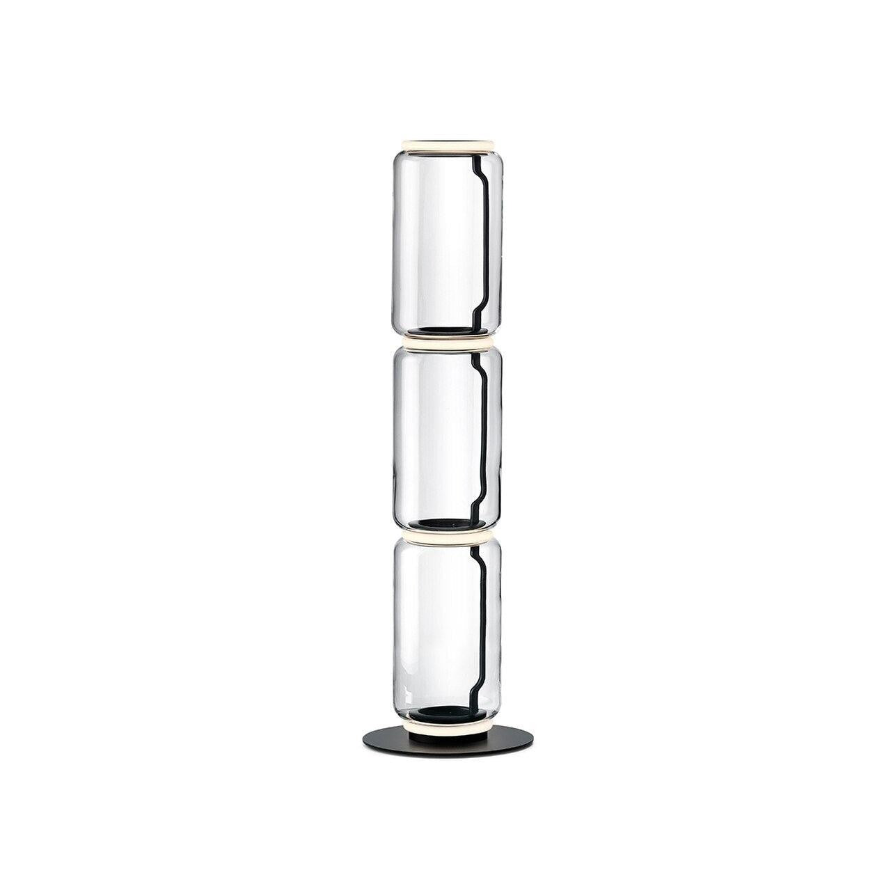 Adjustable Hand-Blown Glass LED Floor Lamp