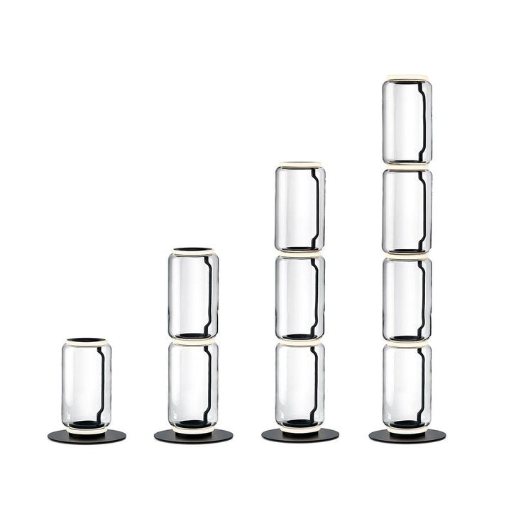 Adjustable Hand-Blown Glass LED Floor Lamp