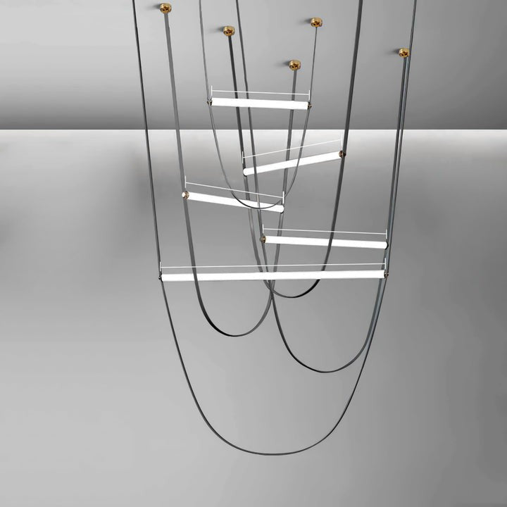 Adjustable Leather Belt LED Pendant Light