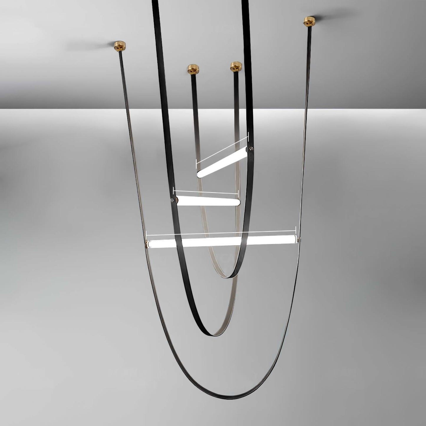 Adjustable Leather Belt LED Pendant Light