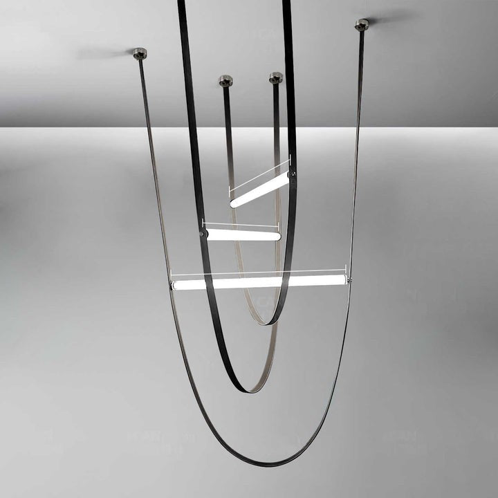 Adjustable Leather Belt LED Pendant Light