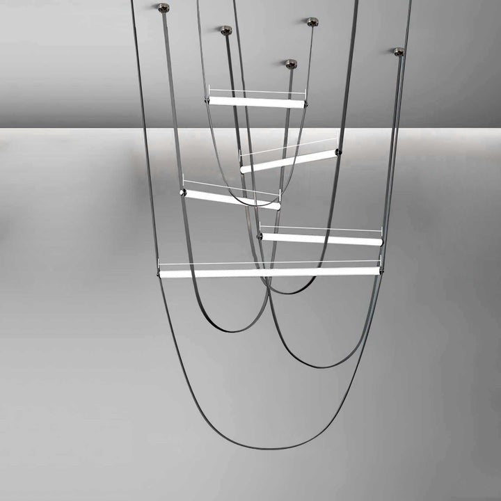 Adjustable Leather Belt LED Pendant Light