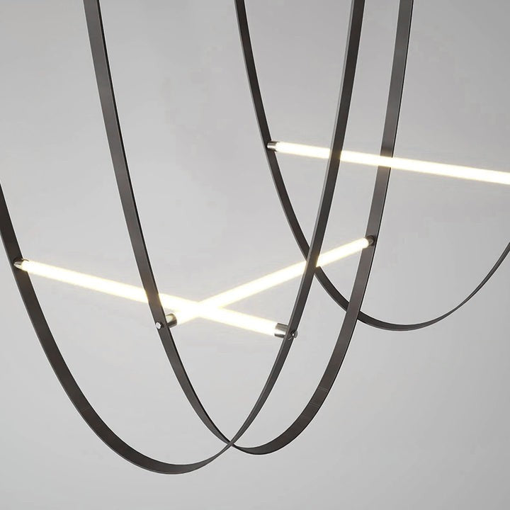 Adjustable Leather Belt LED Pendant Light