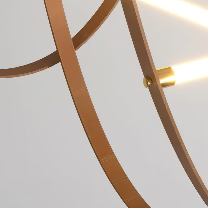 Adjustable Leather Belt LED Pendant Light