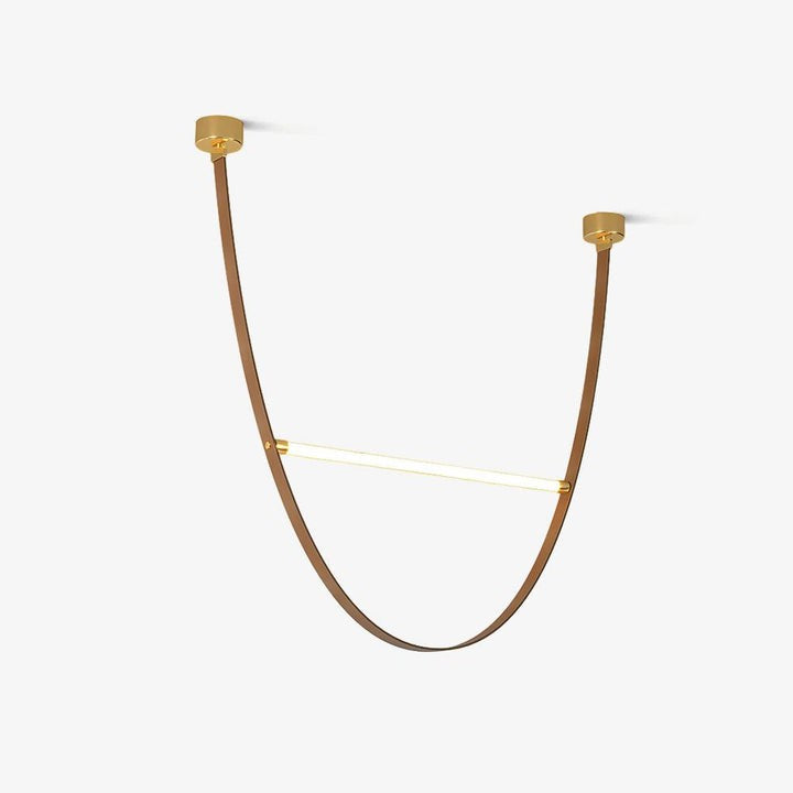Adjustable Leather Belt LED Pendant Light